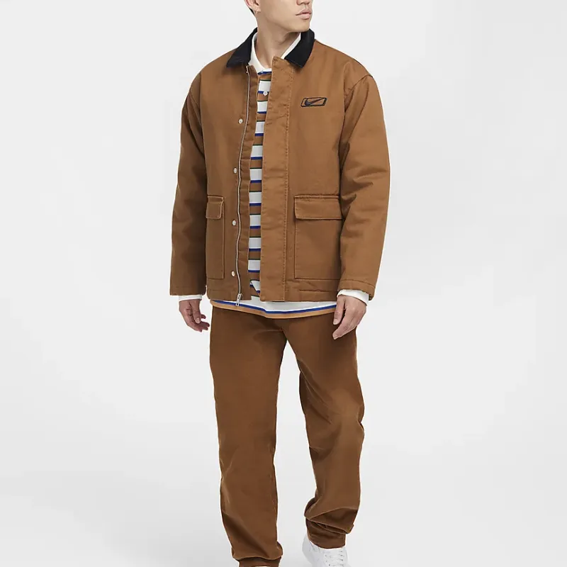 Nike Sportswear Jackets Coats Men's Light British Umber/Redwood Umber/Black-4