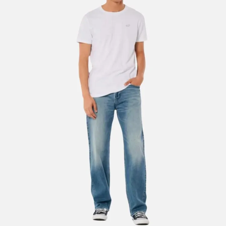 Hollister T Shirts Men White-3
