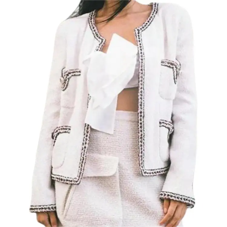 CHANEL Jackets & Coats Women's White-2