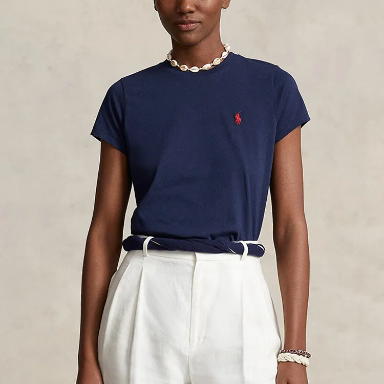 Polo Ralph Lauren T Shirts Women's Marine Blue-2