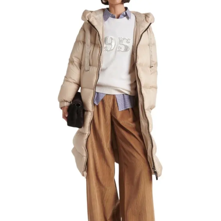 MaxMara Parka Coat Women's Beige-4