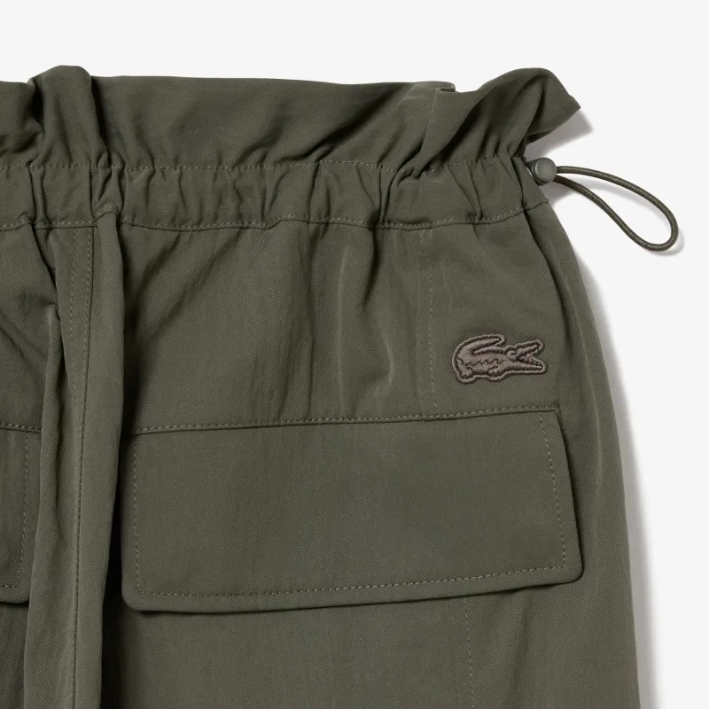 LACOSTE Cargo Pants Women's Khaki Green-4