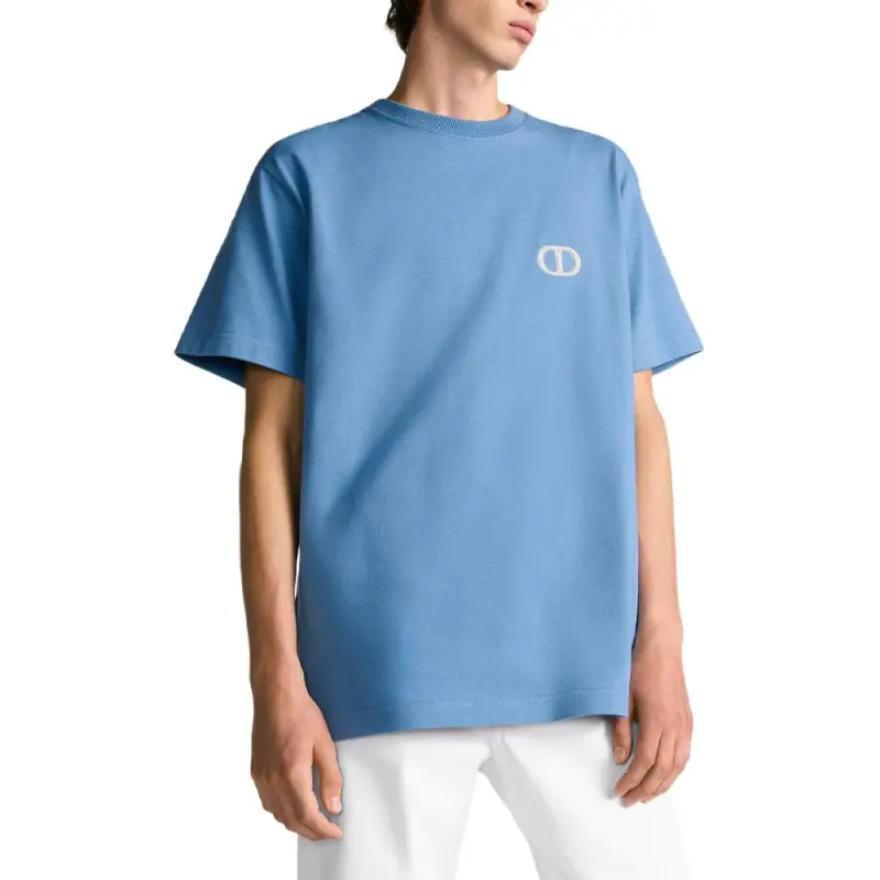 DIOR T Shirts Men Blue-4