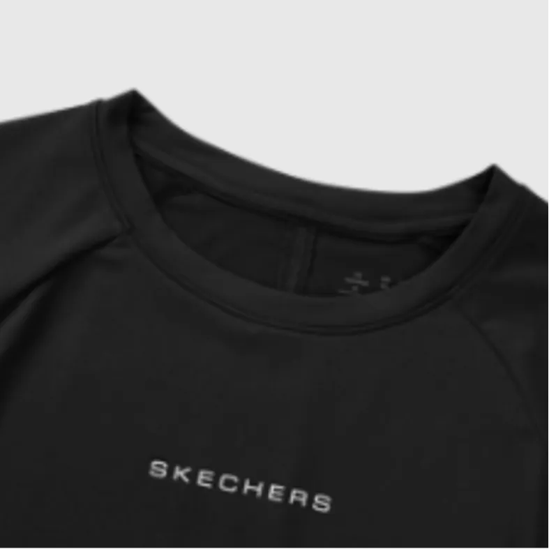 Skechers SS24 T-Shirt Women's Carbon Black-4