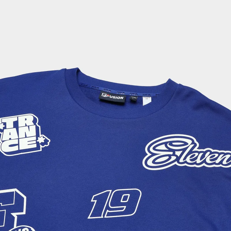 FILA FUSION Sweatshirts Men Sugary Blue-2