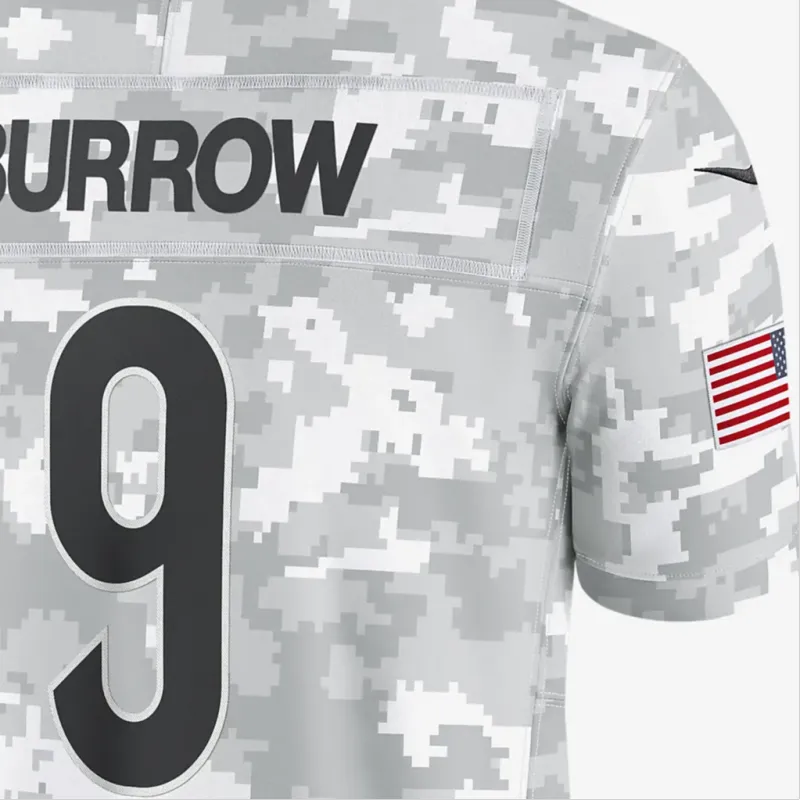 Nike Joe Burrow Cincinnati Bengals Salute To Service Men's Nike Dri FIT Nfl Limited Jersey-4
