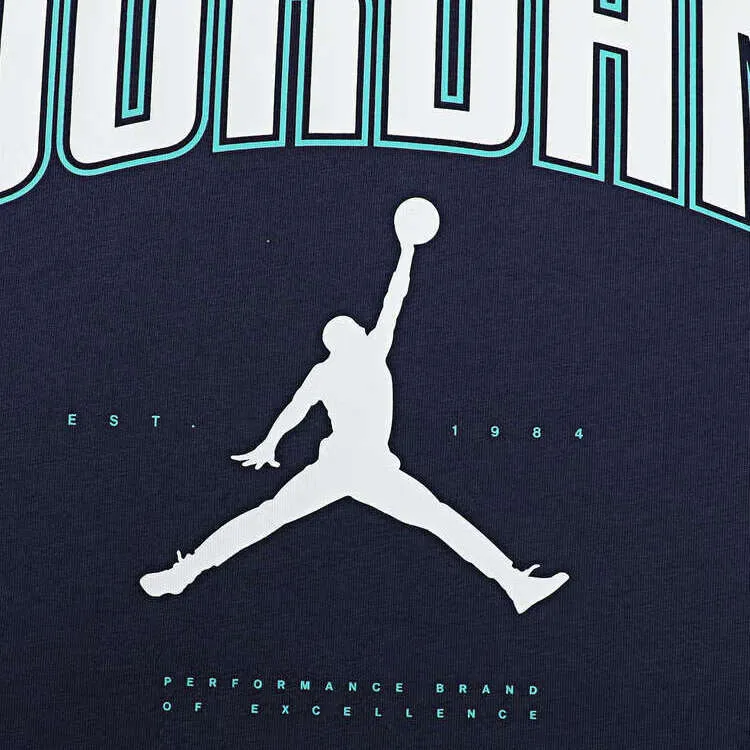 Jordan CITY 88 CREW T Shirt Men's Marine Blue-4