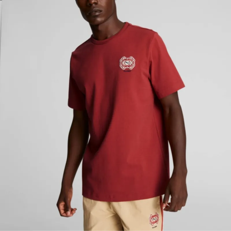 PUMA X Palomo Joint Series T Shirts Unisex Burgundy-2