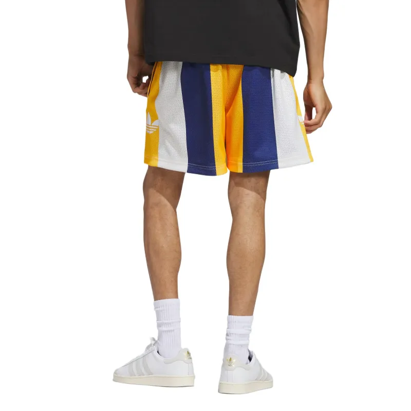Adidas Originals SS25 BASKETBALL Casual Shorts Unisex Dark Blue/White/Yellow-5