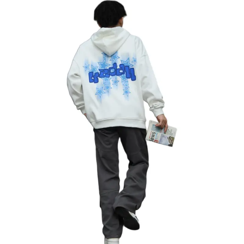 KZDALL Sweatshirts Unisex White-2