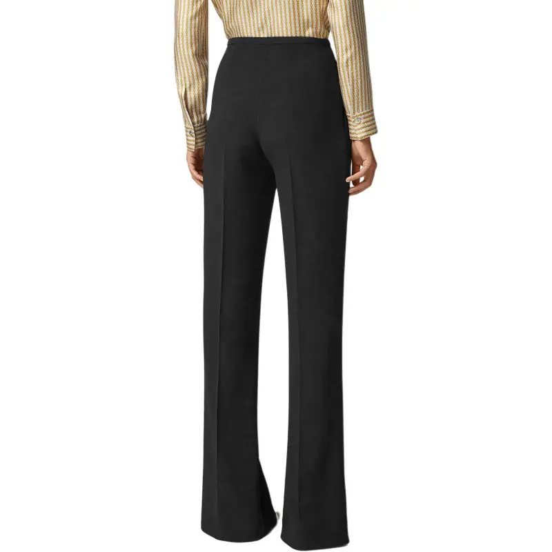 VERSACE High Waist Wide Leg Trousers-2