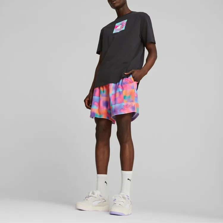 PUMA X 8enjamin Co-branded Series Casual Shorts Men Pink-2