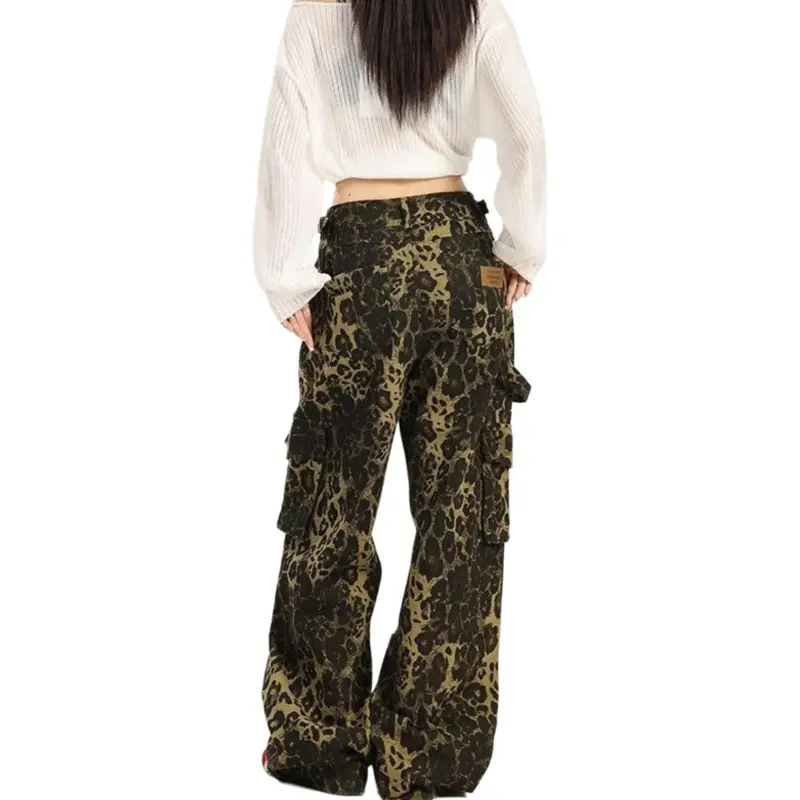 JIMI&JONS Jeans Unisex Leopard Print-1