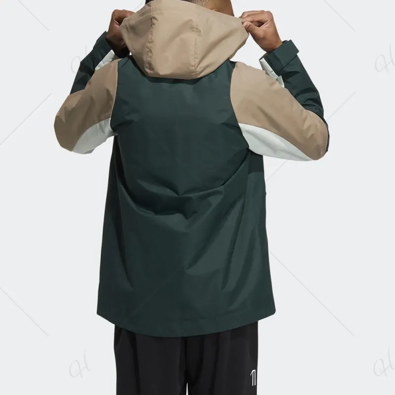 Adidas Windproof Windbreaker Jacket Men's Multicolor-4