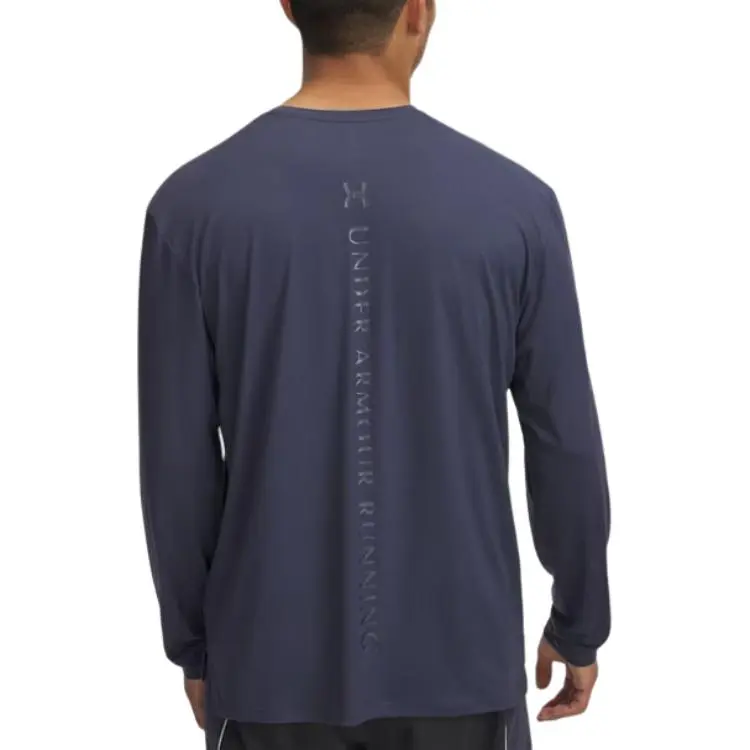 Under Armour SS25 T Shirt Men's Downpour Gray/White Quartz-0