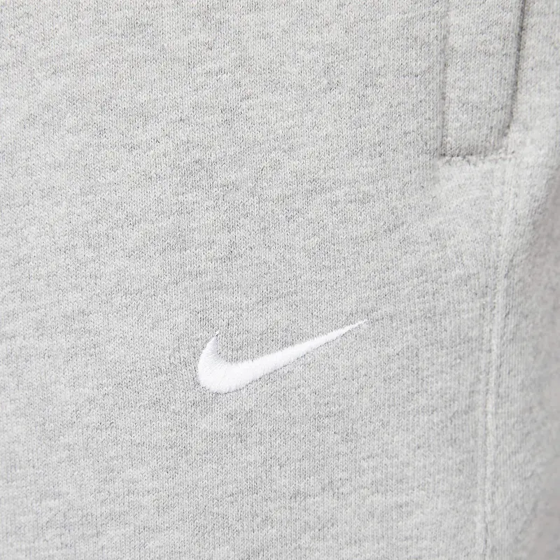 Nike Solo Swoosh Men's Fleece Pants Dark Grey Heather/White-3