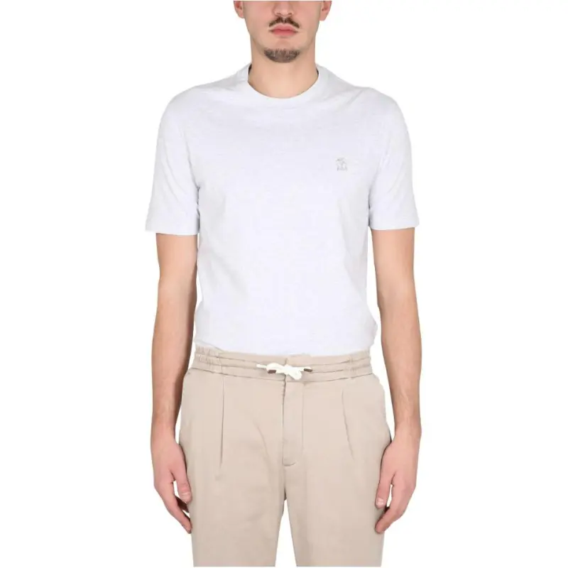 Brunello Cucinelli T Shirts Men Gray-1