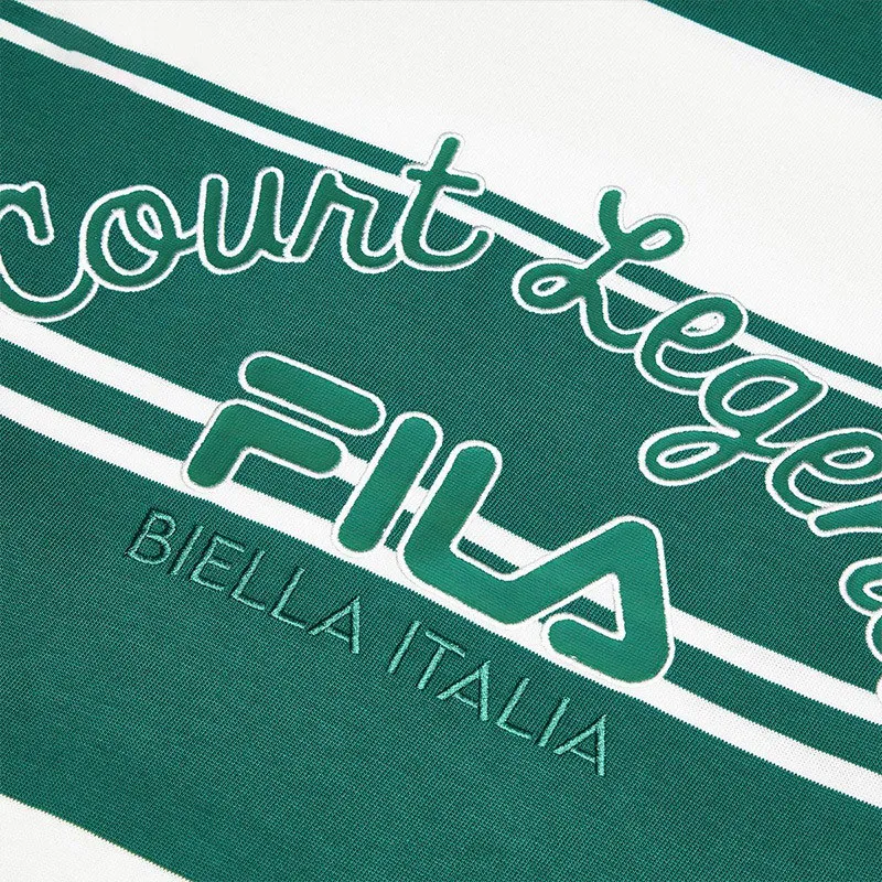 FILA Drop Shoulder Sleeve T Shirt Women's Midsummer Green-4