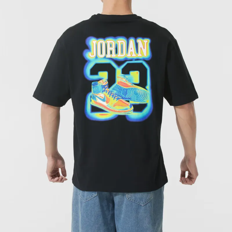 Jordan T Shirts Men Black-3