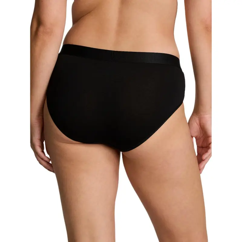 Victoria's Secret 24 Big Show Collection Logo Cotton Hip Hugger Panty/Black Underpants Women's Black-2