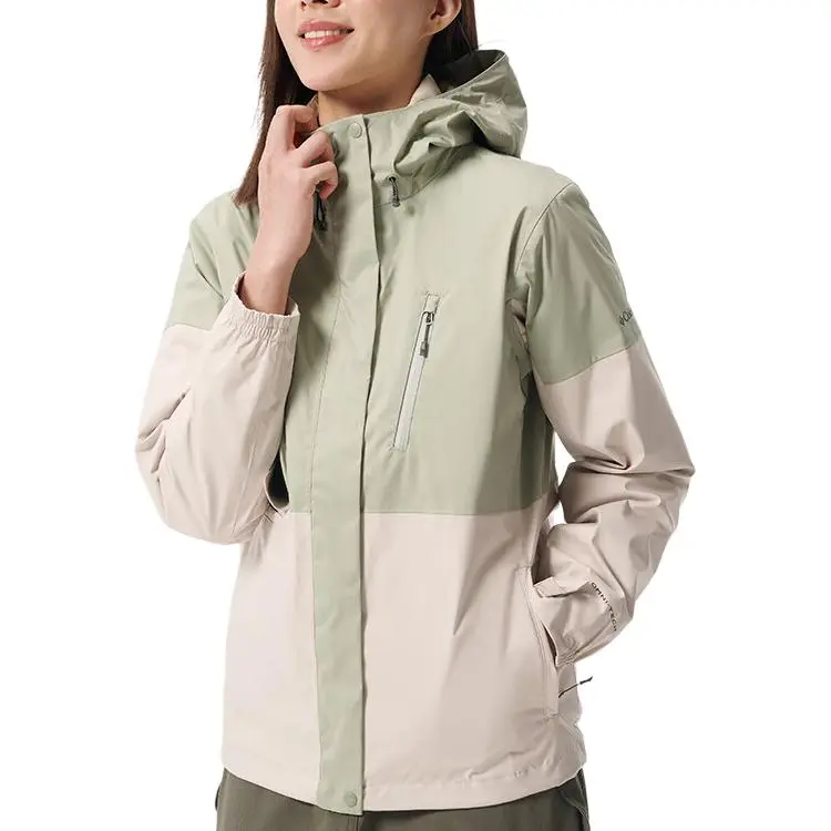 Columbia City Outdoor Collection Water Resistant Windproof Breathable Warm Windbreaker Jacket Women's Apricot-3