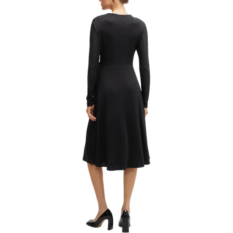 HUGO BOSS Long Sleeved Dresses Women's Black-2