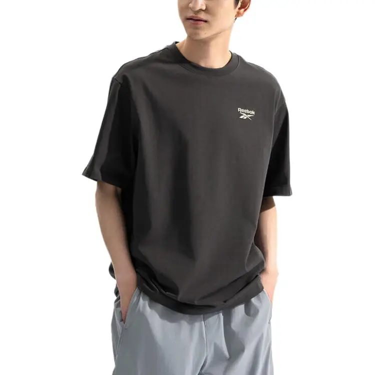 Reebok T Shirt Unisex Charcoal Black-1