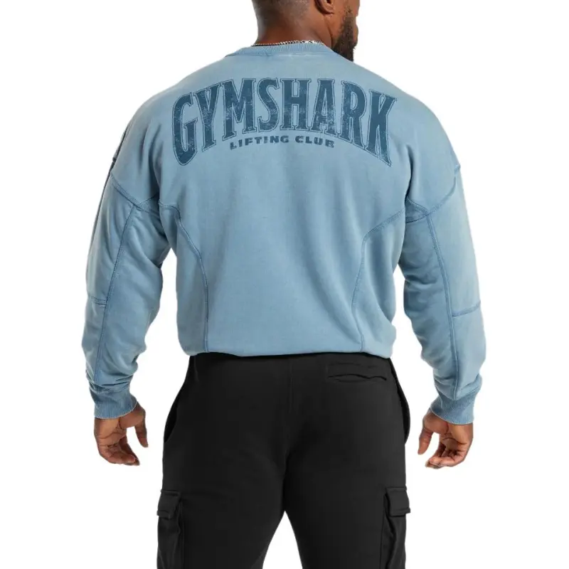 GYMSHARK Sweatshirts Men Blue-2