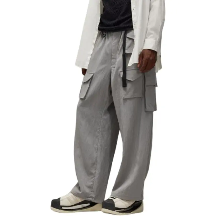 Y 3 Free Shipping With AdiClub Y 3 Washed Twill Cargo Pants-3