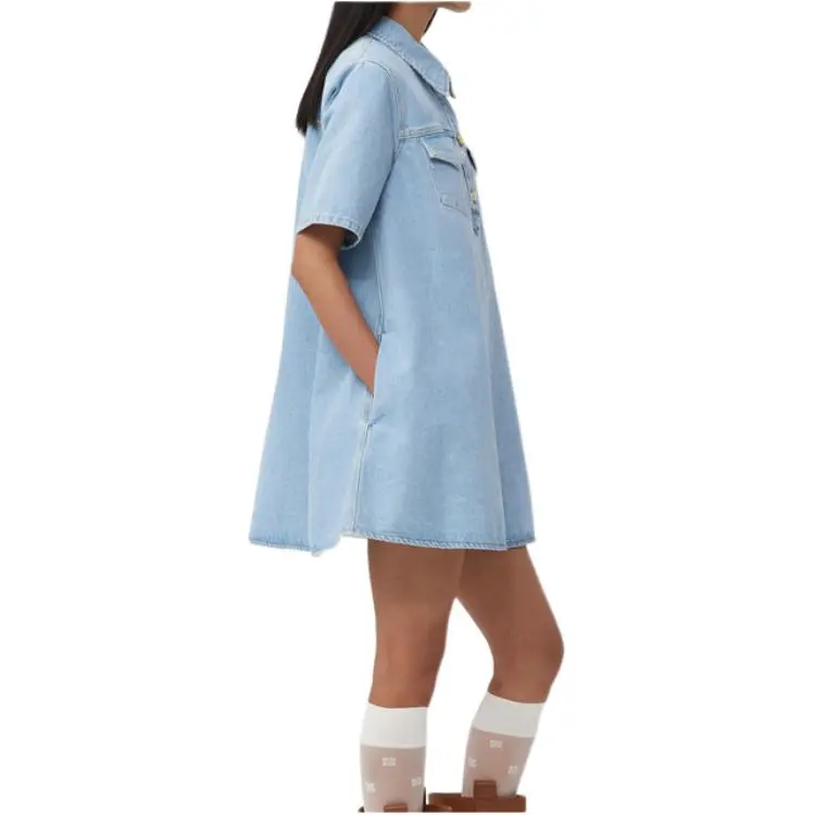 GANNI Embroidered design Semi sheer Socks-3