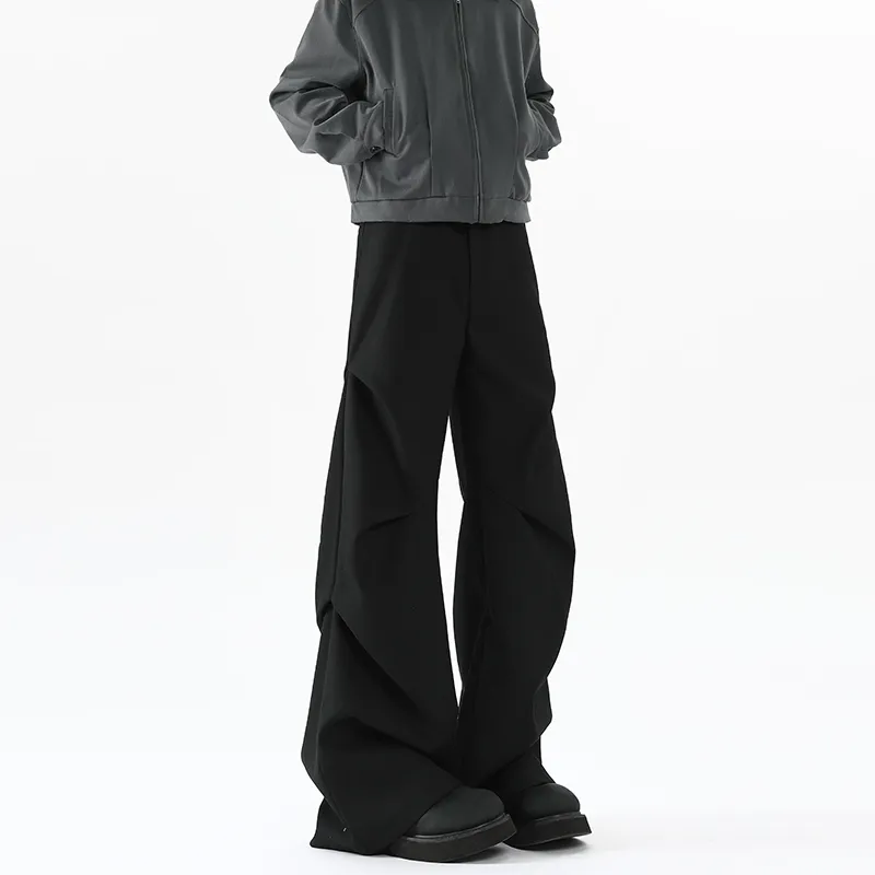 TESTUNG Casual Pants Unisex Black-23