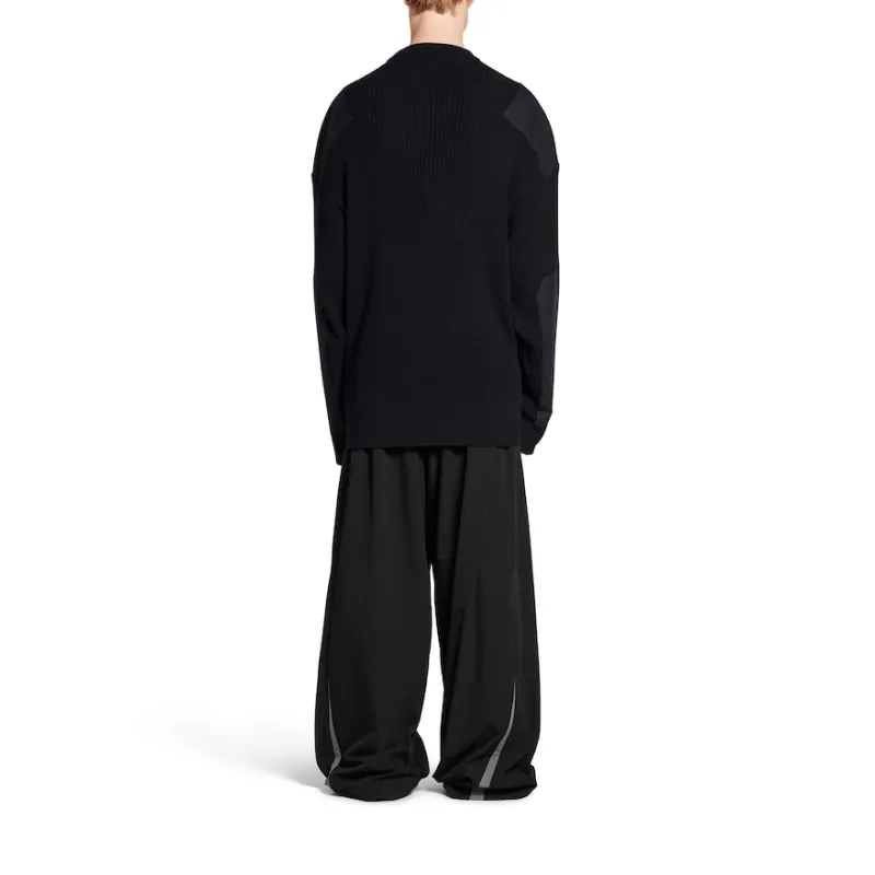 Balenciaga Knitwear Loose Fit Style Men's Black-3