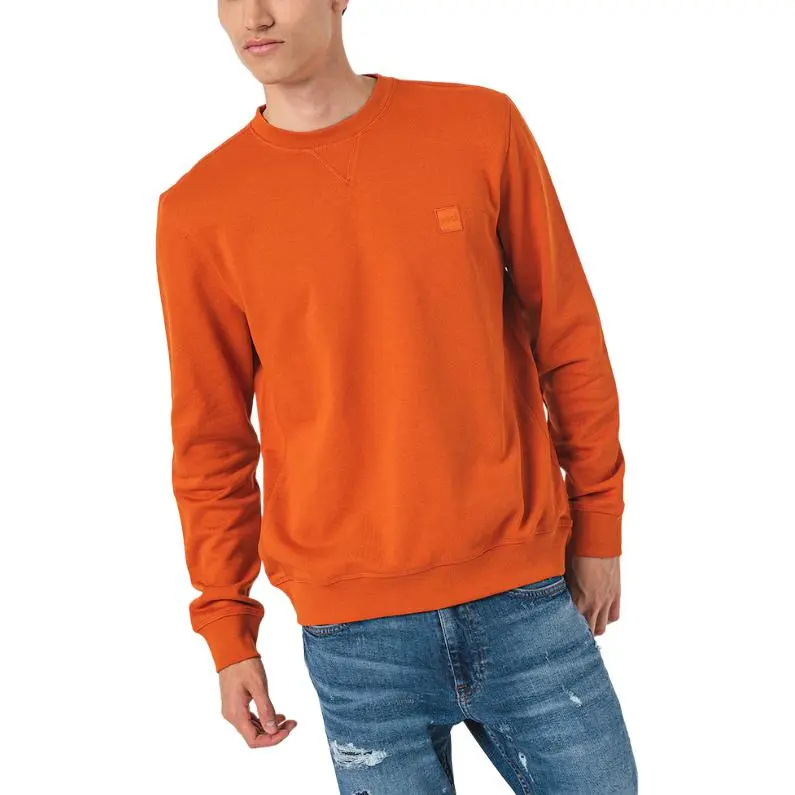 HUGO BOSS Logo patch Cotton Sweatshirt-1