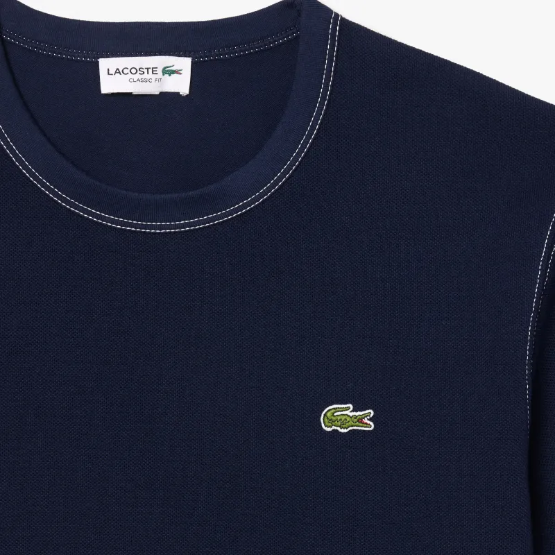 LACOSTE Piqué weave Organic Cotton T shirt-4