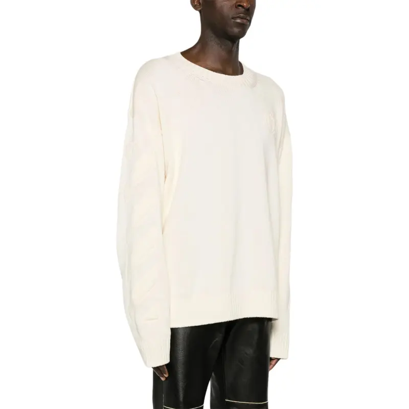 OFF WHITE Crewneck Knitted Jumper-3