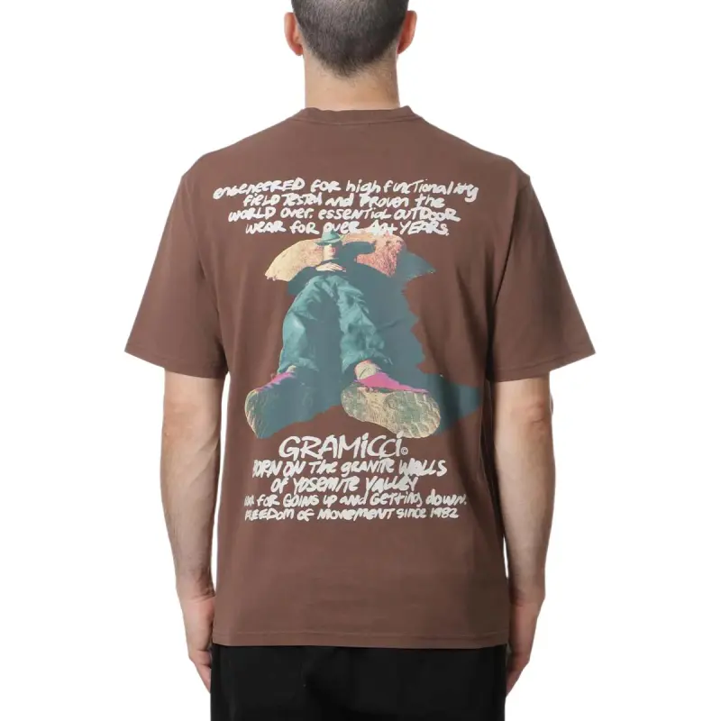 Gramicci T Shirts Men Brown-3