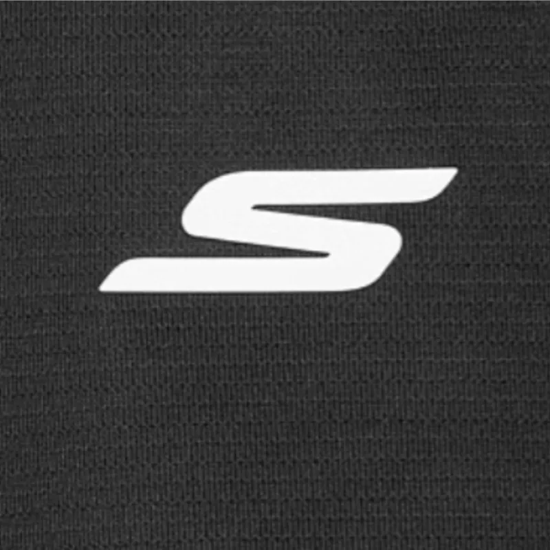 Skechers Sports Lifestyle Collection GODRI SS25 Polo Shirt Women's Carbon Black 0018-2