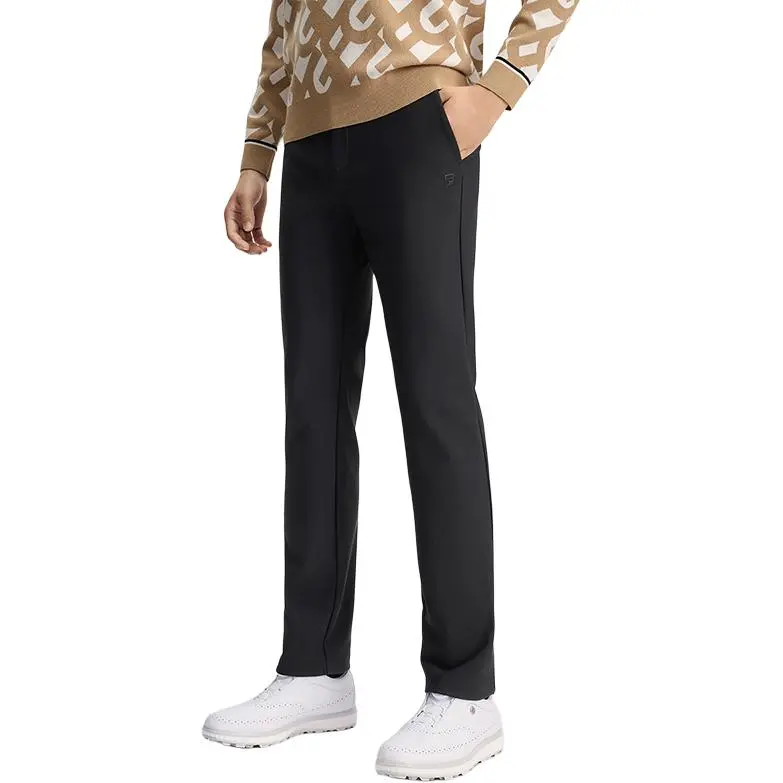 FILA Golf Series Knitted Sports Pants Men's Black-4