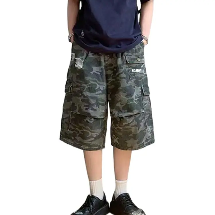 FCMM Casual Shorts Unisex Army Green-3
