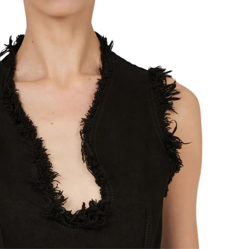 Ferragamo Frayed brim Mini Dress-3