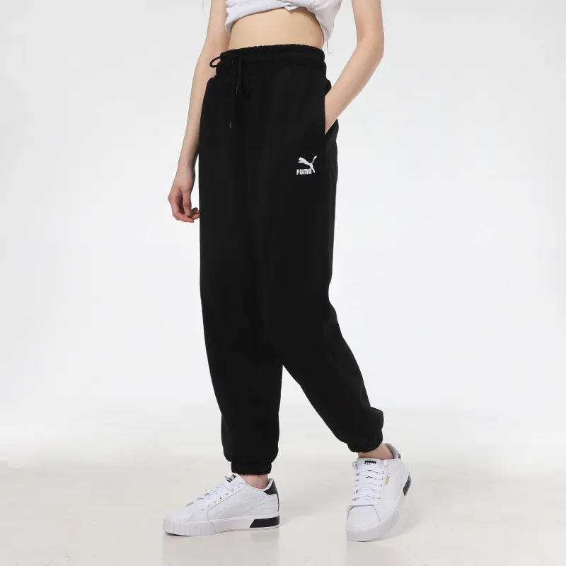 PUMA HER Knitted Sweatpants Women's Black-5