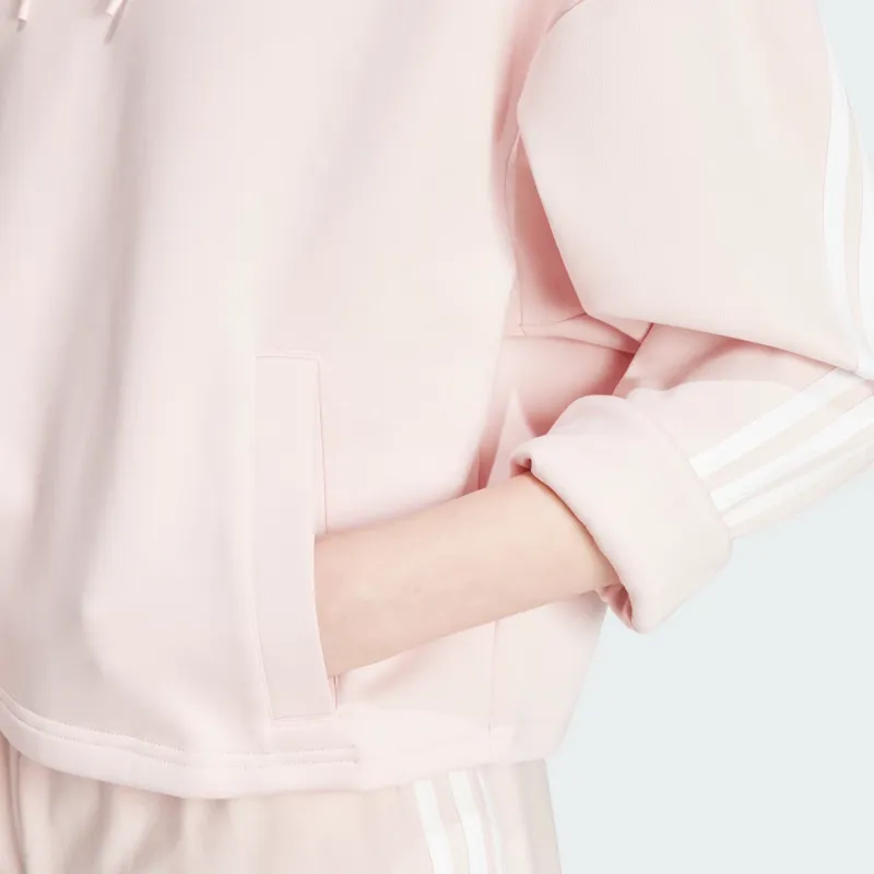 Adidas Future Icons FW24 3-Stripes Hoodie Sweatshirt Women's Pink-2
