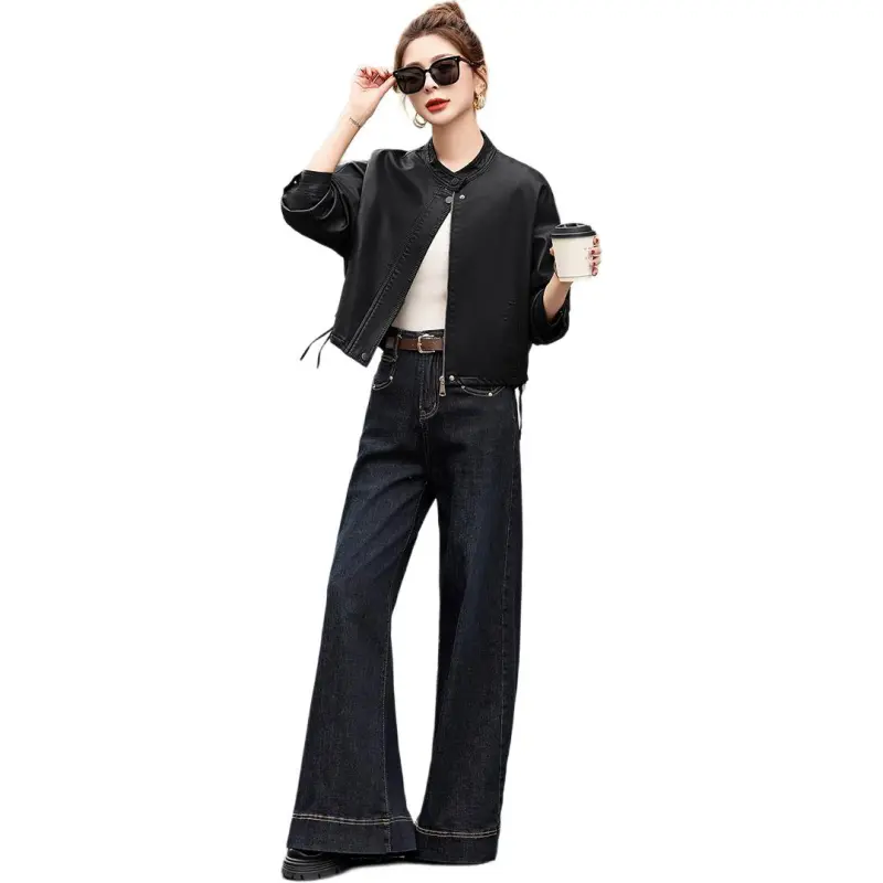 Fele.d Leather Jackets Women's-11