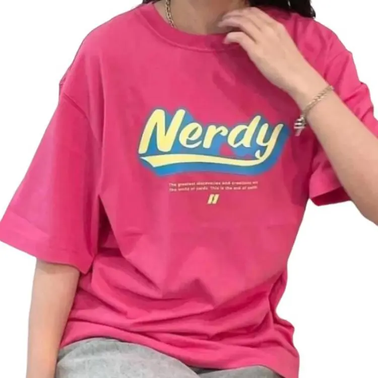 Nerdy T Shirts Unisex Rose Red-3