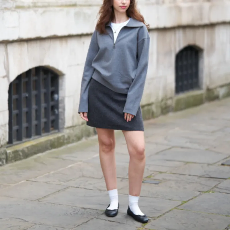 UNIQLO Knitwear Women's Lead Gray-1