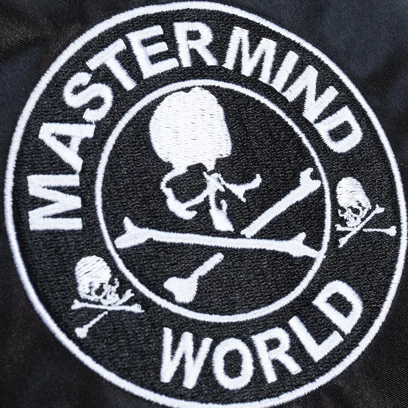 Mitchell & Ness Mitchell & Ness X Mastermind Collection Baseball Jacket Unisex Black-3