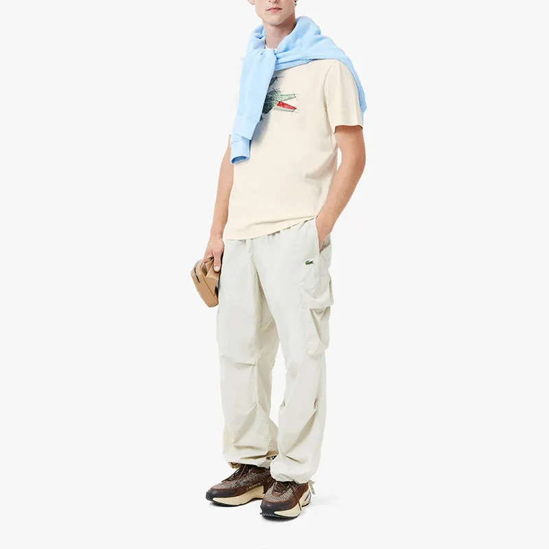 LACOSTE Logo embroidered T shirt-2