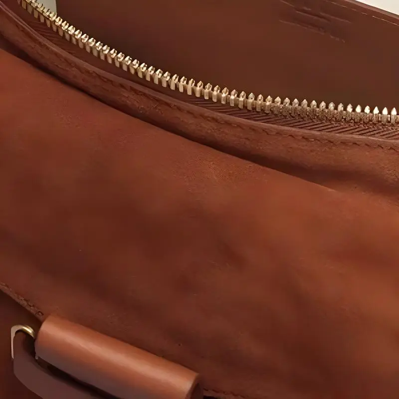 RAG&BONE Calf Suede Shoulder Bag Small Size Women's Brown-3