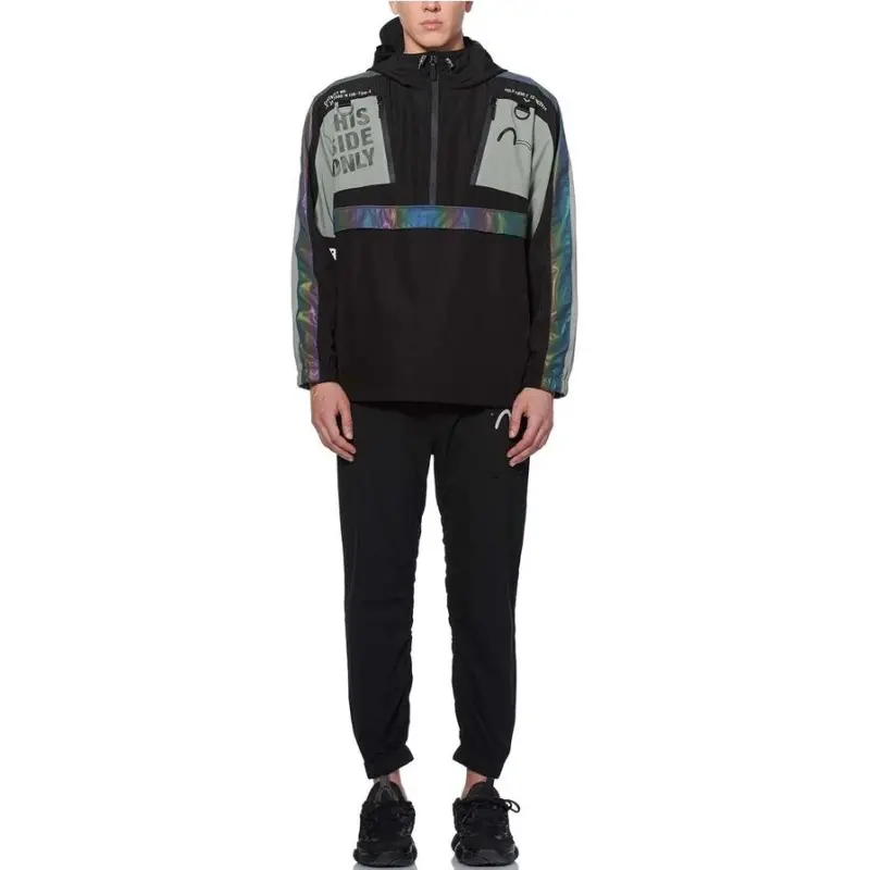 EVISU SS20 Jacket Men's Black/Deep Grass Green-6