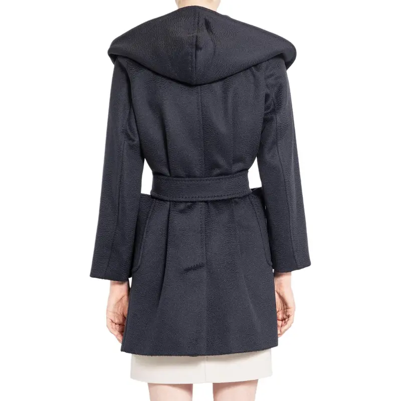 MaxMara Belted Hooded Coat-3